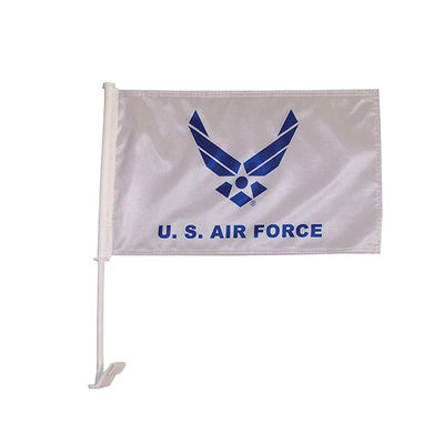 Good price 100% Polyester Car Air Force Flag Screen Printed Double Stitch Clean Cut Finishing online