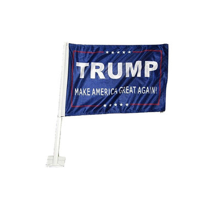 Good price Car Trump Flags Screen Printed Screen Digital Printing Single Sided Or Double Sided online