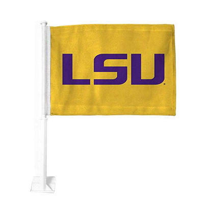 Good price LSU Flagolden car flags screen printed high quality online