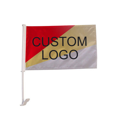 Buy Single Sided Or Double Sided Custom Car Flags Screen Printed 100% Polyester online manufacture