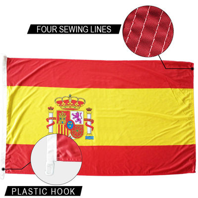 Buy Spain National Flag 3x5' Knitted Polyester Single Reverse Indoor Outdoor Header online manufacture