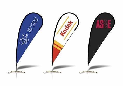 Good price Popular Business Beach Flag Custom Flags Easy Install Exhibition For Advertising online