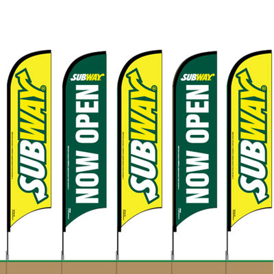 Good price Feather Flag With Pole Ground Spike Swooper Flag Advertising Feather Banner online