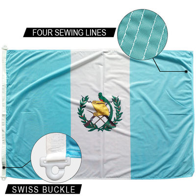 Good price Guatemala National Flag 3x5' With Double Sided Hemming 100% Polyester online