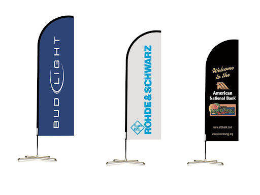 Good price Custom Auction Racing Advertising Banner Decorative Feather Food Teardrop Beach Flag online