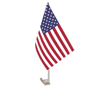 Good price Promotional Angola 12 X 18 Personalized Polyester Car Window Flag With Plastic Rod online