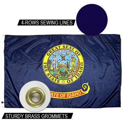 Good price State of Idaho Flag 3x5 ft Outdoor Dupont Heavy duty Nylon US Flags Brass Grommets online