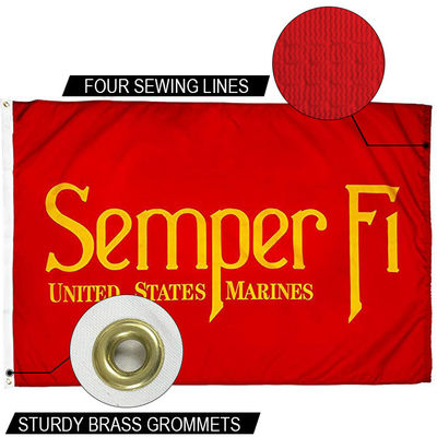 Good price State of Semper FI Flag 3x5 ft Outdoor Heavy duty Dupont Nylon US Flags Strong Canvas Heading and  Brass Grommets online