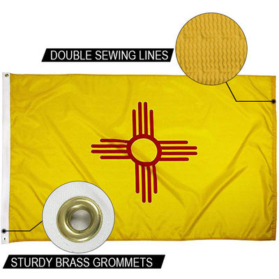 Good price Nm Flag State Of New Mexico Flag 3x5 Ft Outdoor Strong Canvas Heading And Brass Grommets online