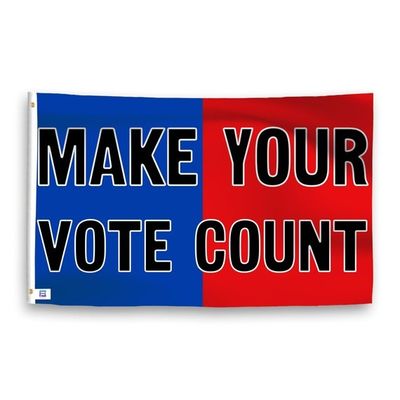 Good price 100D Polyester Vote Flag Double Sided Outdoor Indoor Custom Presidential Election 3x5FT online